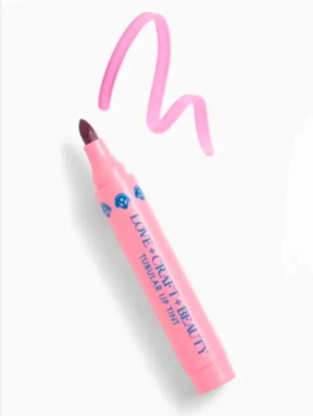 Love + Craft + Beauty Coral Tubular Lip Tint — Hydrating Coral Lip Color